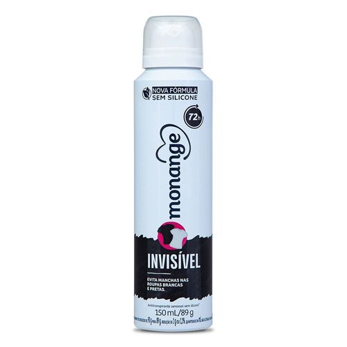 Desodorante Monange Aerosol Invisivel 150Ml - Monange