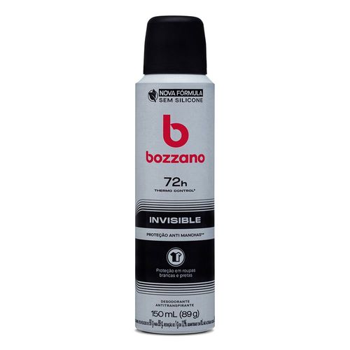 Desodorante Aerossol Invisible Bozzano 150ml Spray