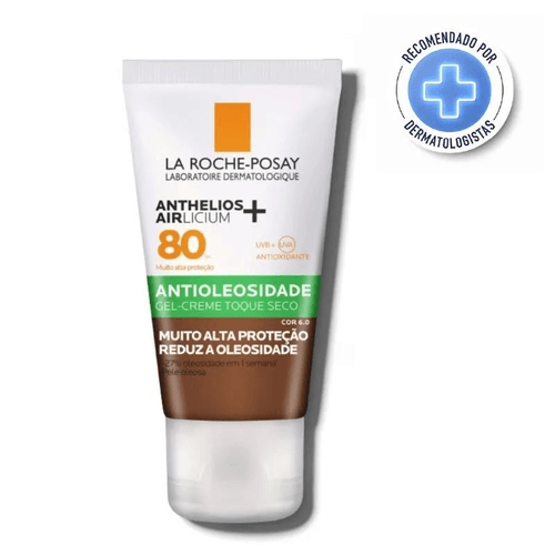 Protetor Solar Facial La Roche-Posay Anthelios Airlicium FPS 80 Gel Creme Cor 6.0 – 40g