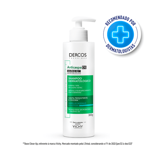 Shampoo Anticaspa Dermatológico Vichy Dercos DS -300g