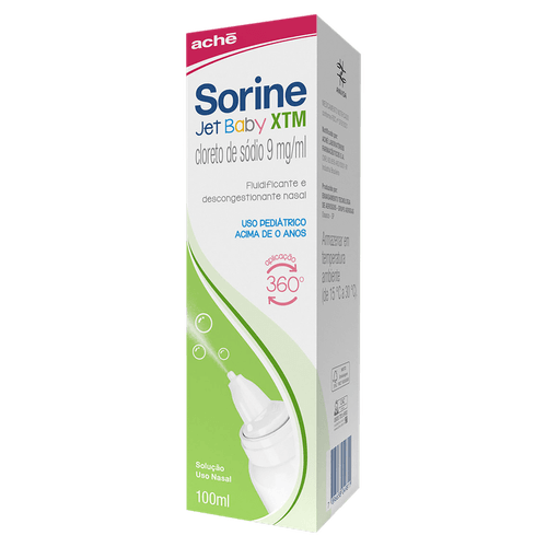 Descongestionante e Fluidificante Nasal Sorine Jet Baby XTM - 100ml