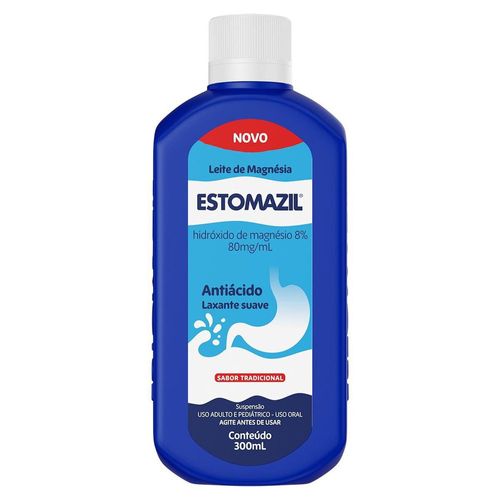 Laxante Leite de Magnésia Estomazil 8% 300ml