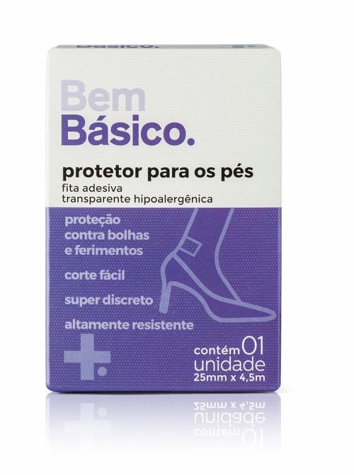 Protetor Pés Bem Básico 25Mmx45Mm - 1 Unidade