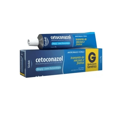 Creme Antifúngico Cetoconazol Geolab 20mg 30g