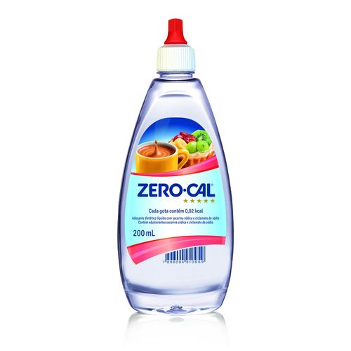Adoçante Líquido Zero-Cal Sacarina - 200ml