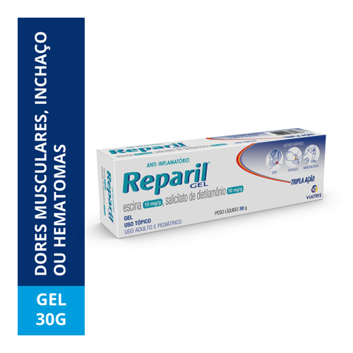 Reparil Gel®   Escina + Salicilato de Dietilamônio - 30g
