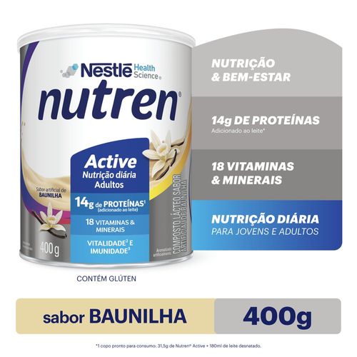 Complemento Alimentar Nutren Active Baunilha - 400g
