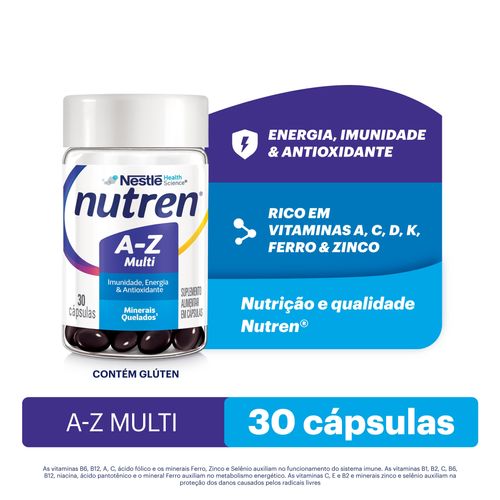 Suplemento Alimentar Nutren A-Z Multivitamínico - 30 Cápsulas