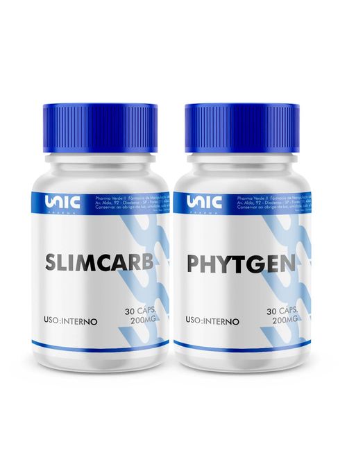 Kit-SlimCarb 200mg + Phytgen200mg 30 Caps cada