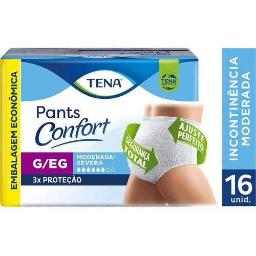 Roupa Íntima Tena Pants Confort G/EG - 16 Unidades