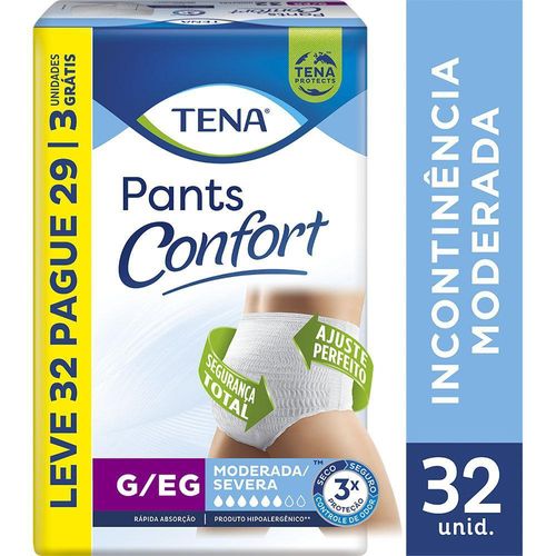 Roupa Íntima Tena Pants Confort G/EG - 32 Unidades