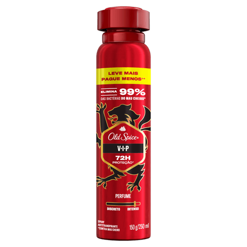 Antitranspirante Aerossol Old Spice Vip - 250ml