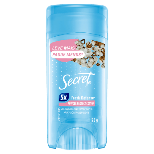 Antitranspirante Gel Secret Powder Protect Cotton - 73g