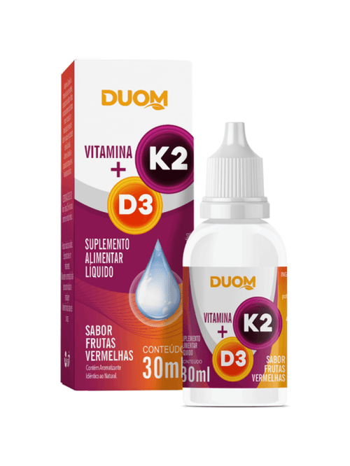 Vitamina K2 + D3 Sabor frutas vermelhas 30ml - Duom