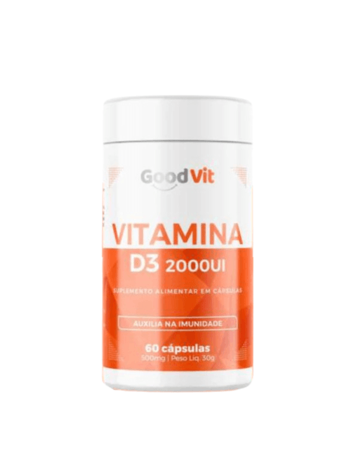 Vitamina D 2000UI com 60 Cápsulas - Good Vit
