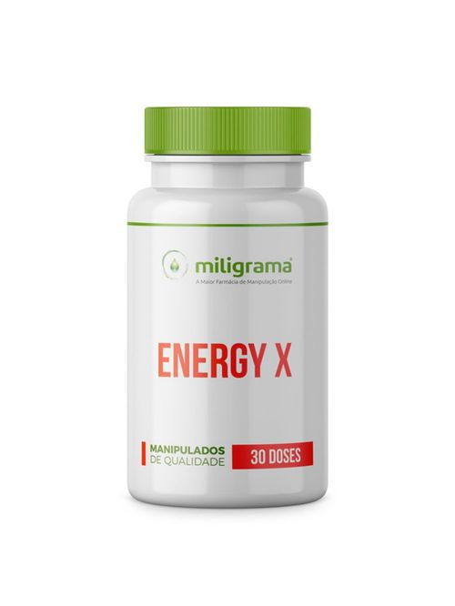 Energy X - Teacrine + Capsiate + Beta-alanina + Niacinamida 30 doses - Energia extra para seu treino