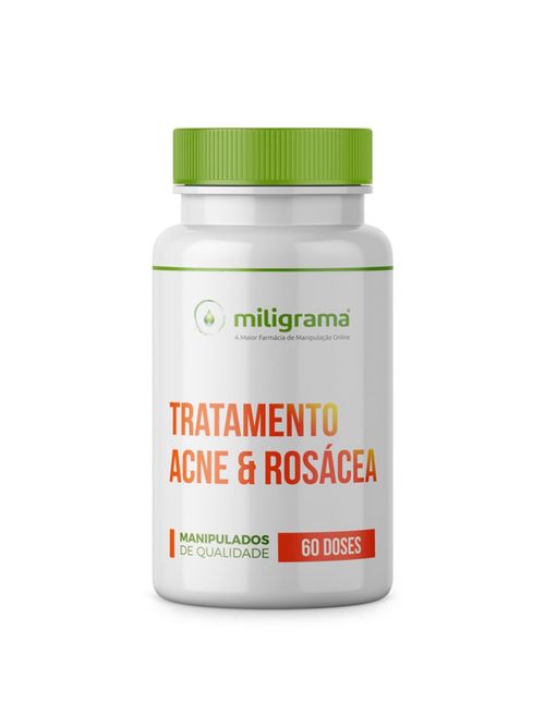 Tratamento Oral Para Acne e Rosácea 60 Doses
