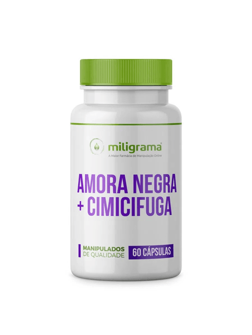Amora Negra 500mg + Cimicifuga 80mg 60 Cápsulas