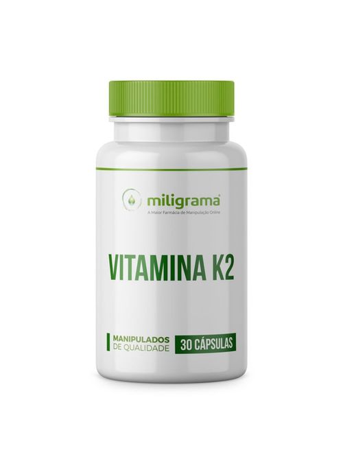 Vitamina K2 (Menaquinona)100mcg 30 Cápsulas