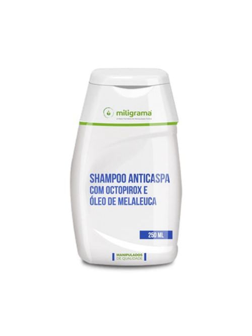 Shampoo Anticaspa: octopirox e óleo de melaleuca 250ml