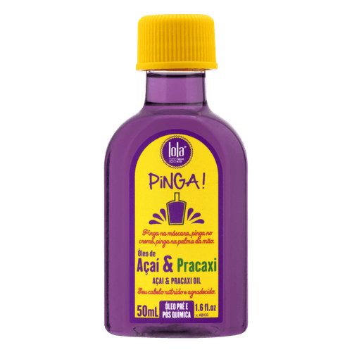Óleo Capilar Lola Pinga Pré e Pós Química Açaí e Pracaxi - 50ml