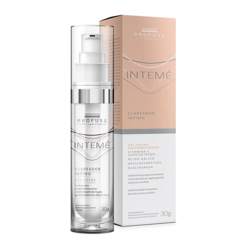 Clareador Íntimo Gel-Creme Intemé Profuse - 30g