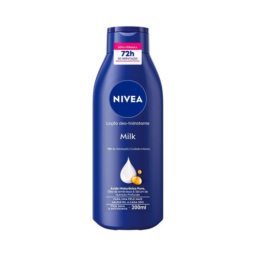 NIVEA Loção Hidratante Milk Pele seca a extrasseca 200ml