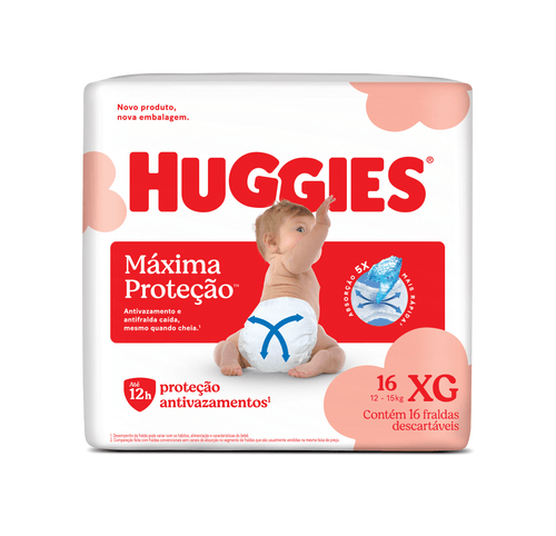 Fralda Huggies Supreme Care XG - 16 unidades