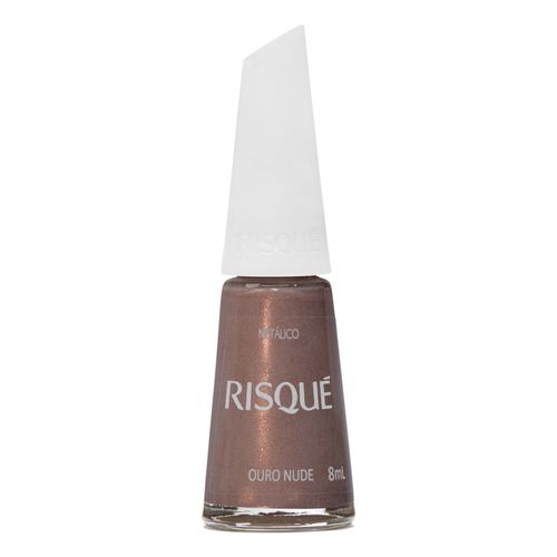 Metálico Esmalte Risque Ouro Nude - 8ml