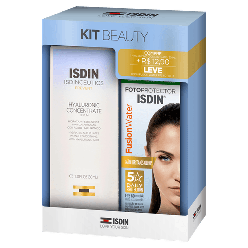 Kit Sérum Isdin Isdinceutics - 30ml + Protetor Solar Facial FPS 60 Fotoprotector Isdin - 30ml