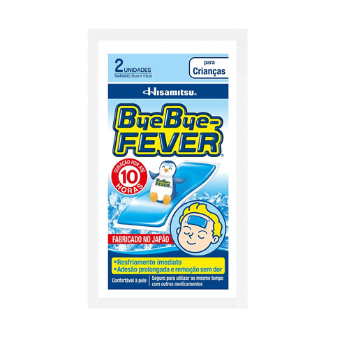 ByeBye-Fever Adesivo para Febre Crianças - 2 Unidades