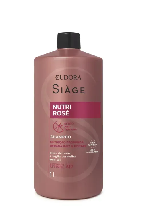 Shampoo Eudora Siàge Nutri Rosé - 1L