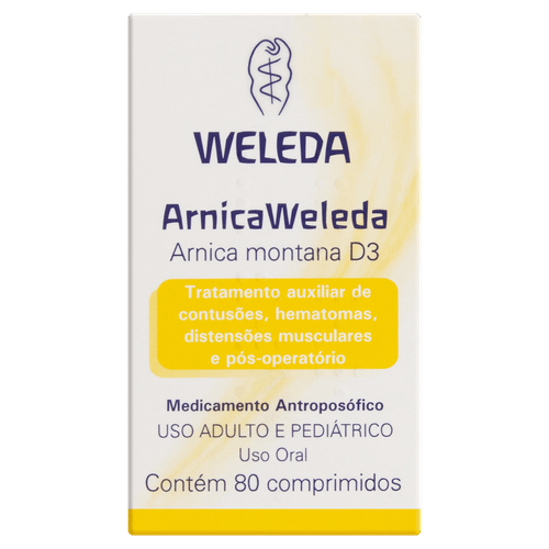 Arnica montana D3 185 mg Weleda 80 comprimidos
