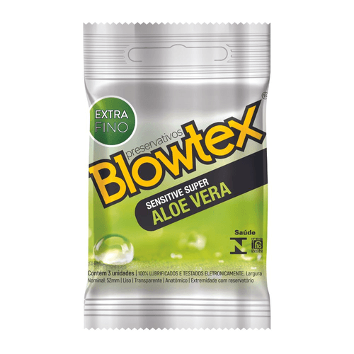 Preservativo Sensi 3Un Látex Natural com Lubrificante de Silicone Blowtex