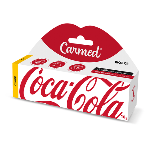 Hidratante Labial Carmed Coca-Cola Incolor Efeito Gloss - 10g