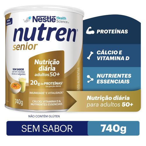 Suplemento Alimentar Nutren Senior Sem Sabor - 740g