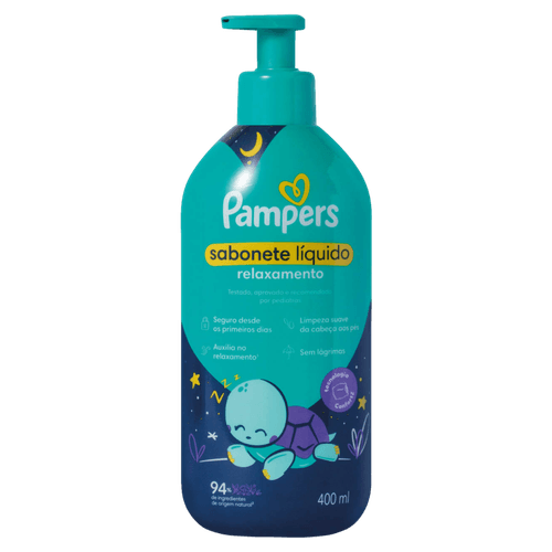 Sabonete Líquido Infantil Pampers Relax - 400ml