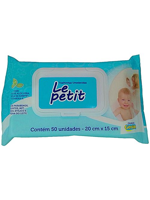 Toalhinhas Umedecidas Le Petit Geriatex - Com 50 unidades