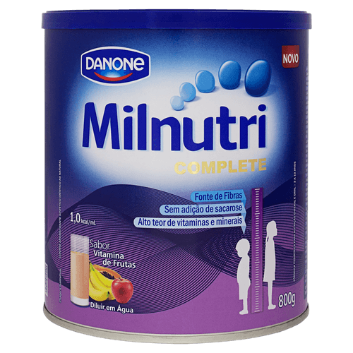 Fórmula Pediátrica para Nutrição Pó Vitamina de Frutas Milnutri Complete Lata 800g