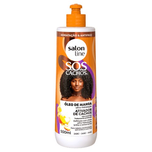 Ativ Cacho Salon Line Sos Umidificador 500Ml - Salon Line Sos