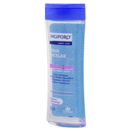 Água Micelar Higiporo Td Tipo Pele 120Ml - Davene