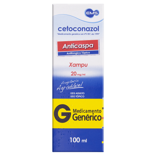 Cetoconazol 20mg Shampoo 100ml - Genérico - Ems