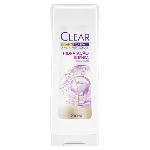 Condicionador Anticaspa Clear Hidratação Intensa Frasco 200ml