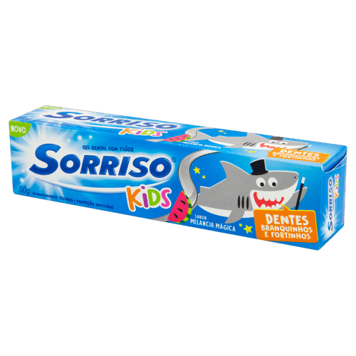 Creme Dental Infantil Sorriso Kids Mela 50g Melancia - Proteção Anticáries
