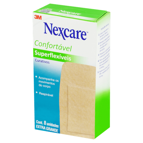 Curativos Nexcare Joelho E Cotovelo 3M 08Un - Nexcare