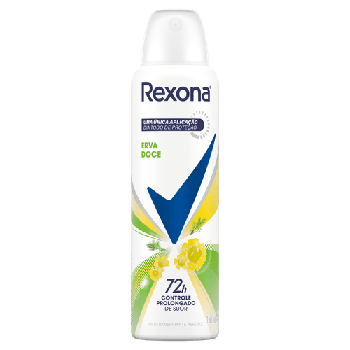 Desodorante Antitranspirante Aerosol Rexona Erva Doce - 150ml