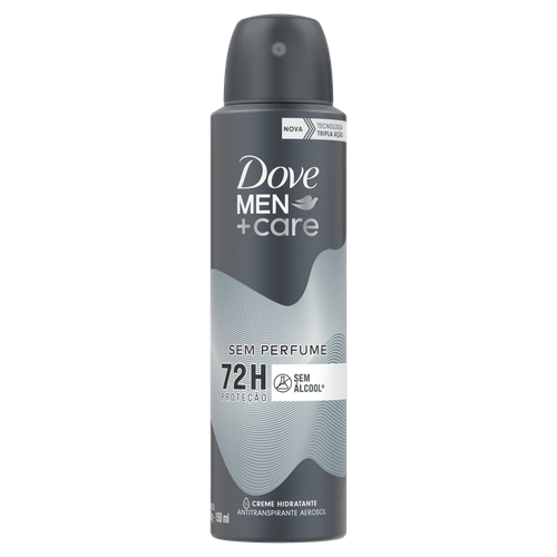 Antitranspirante Aerossol sem Perfume Dove Men+Care 150ml Spray