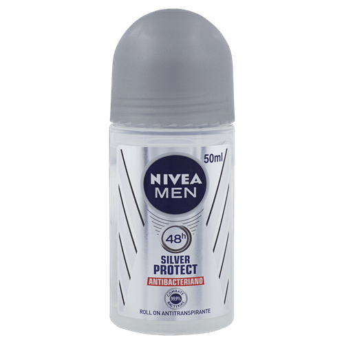 Desodorante Antitranspirante Roll-on Nivea Men Silver Protect - 50ml