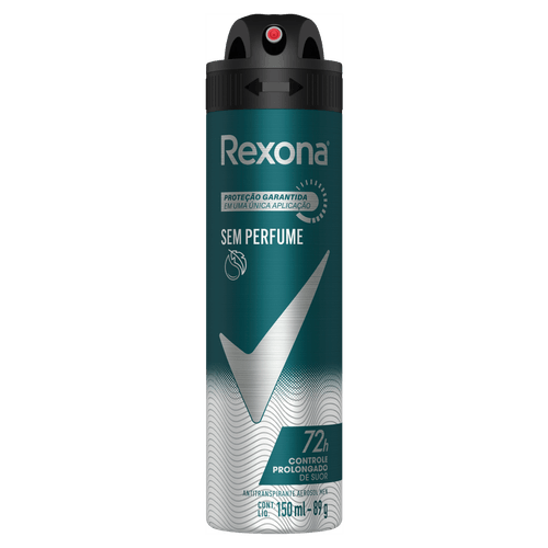 Antitranspirante Aerossol sem Perfume Rexona Men 150ml Spray