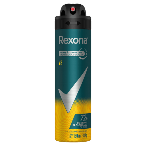 Antitranspirante Aerossol V8 Rexona Men 150ml Spray